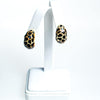 Vintage Kenneth Jay Lane Animal Print Earring Set, Black and Brown Earrings, Black, Orange, and Beige Earrings, Gold Tone Setting, Posts by kenneth jay lane - Vintage Meet Modern Vintage Jewelry - Chicago, Illinois - #oldhollywoodglamour #vintagemeetmodern #designervintage #jewelrybox #antiquejewelry #vintagejewelry
