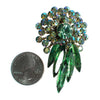 Vintage Judy Lee Green Aurora Borealis Rhinestone Brooch by Judy Lee - Vintage Meet Modern Vintage Jewelry - Chicago, Illinois - #oldhollywoodglamour #vintagemeetmodern #designervintage #jewelrybox #antiquejewelry #vintagejewelry