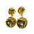 Vintage 1960s Gold Sequin Bon Bon Statement Earrings, Dangle Earrings, Gold Tone Sequins, Clip-on