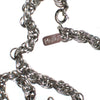 Vintage Monet Silver Bolero Necklace, Pendant, Silver Tone Setting, Spring Ring Clasp by Monet - Vintage Meet Modern Vintage Jewelry - Chicago, Illinois - #oldhollywoodglamour #vintagemeetmodern #designervintage #jewelrybox #antiquejewelry #vintagejewelry