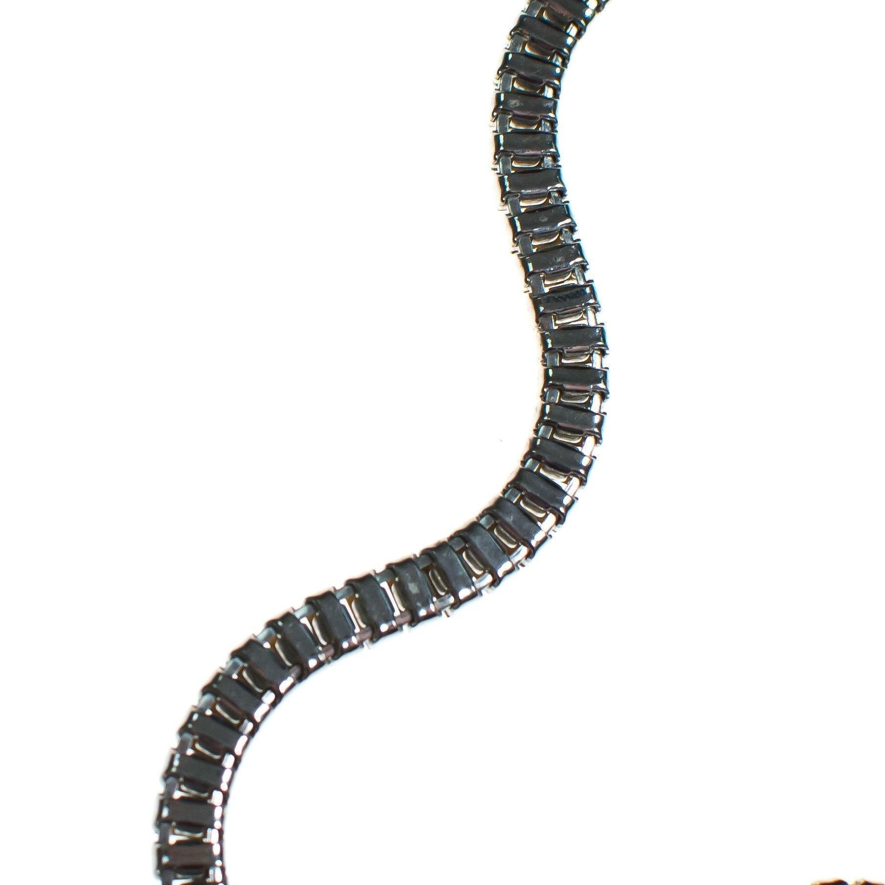 Vintage Art Deco Diamante Baquette Choker Necklace by Art Deco - Vintage Meet Modern Vintage Jewelry - Chicago, Illinois - #oldhollywoodglamour #vintagemeetmodern #designervintage #jewelrybox #antiquejewelry #vintagejewelry