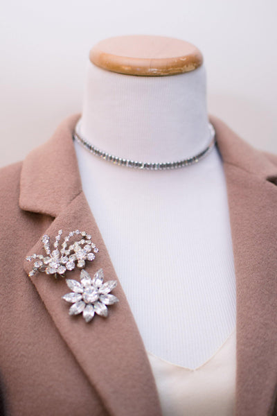 Vintage Art Deco Diamante Baquette Choker Necklace by Art Deco - Vintage Meet Modern Vintage Jewelry - Chicago, Illinois - #oldhollywoodglamour #vintagemeetmodern #designervintage #jewelrybox #antiquejewelry #vintagejewelry