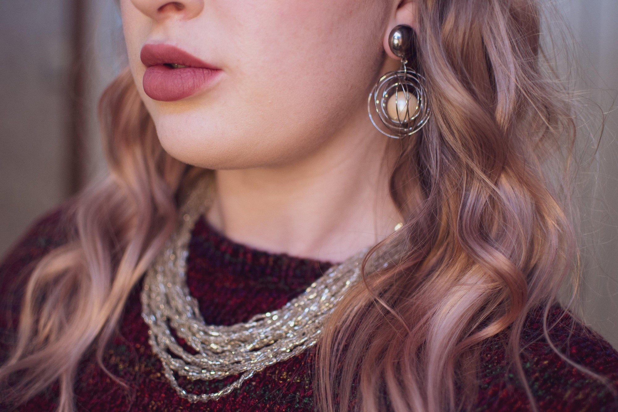 Vintage Mod Silver Caged Pearl Dangling Statement Earrings by 1980s - Vintage Meet Modern Vintage Jewelry - Chicago, Illinois - #oldhollywoodglamour #vintagemeetmodern #designervintage #jewelrybox #antiquejewelry #vintagejewelry