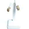 Vintage Swarovski Crystal Rhinestone Earrings, Gold Tone Setting, Clip-on by Swarovski - Vintage Meet Modern Vintage Jewelry - Chicago, Illinois - #oldhollywoodglamour #vintagemeetmodern #designervintage #jewelrybox #antiquejewelry #vintagejewelry