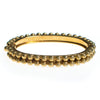 Vintage Gold Bead Hinged Bangle Bracelet by Bangle - Vintage Meet Modern Vintage Jewelry - Chicago, Illinois - #oldhollywoodglamour #vintagemeetmodern #designervintage #jewelrybox #antiquejewelry #vintagejewelry