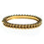 Vintage Gold Bead Hinged Bangle Bracelet