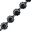 Vintage Sparkling Diamante Rhinestone Bracelet in Black Enamel Cupcake Setting by 1950s - Vintage Meet Modern Vintage Jewelry - Chicago, Illinois - #oldhollywoodglamour #vintagemeetmodern #designervintage #jewelrybox #antiquejewelry #vintagejewelry