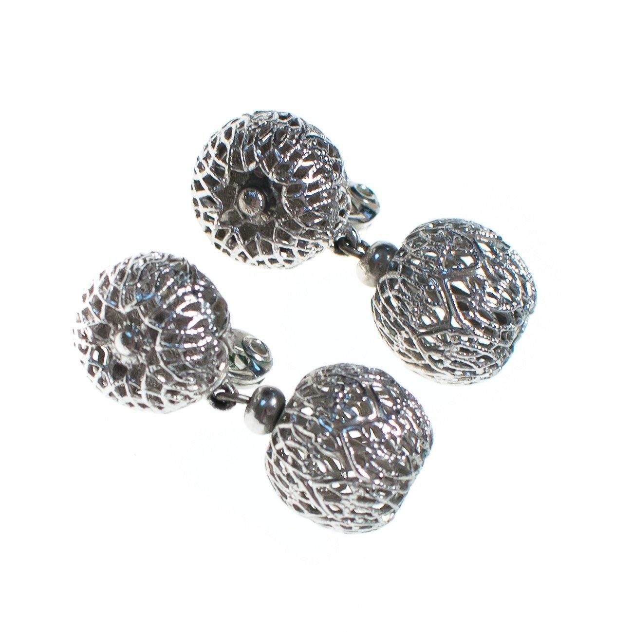 Vintage Monet Silver Filigree Danging Bead Earrings by Monet - Vintage Meet Modern Vintage Jewelry - Chicago, Illinois - #oldhollywoodglamour #vintagemeetmodern #designervintage #jewelrybox #antiquejewelry #vintagejewelry