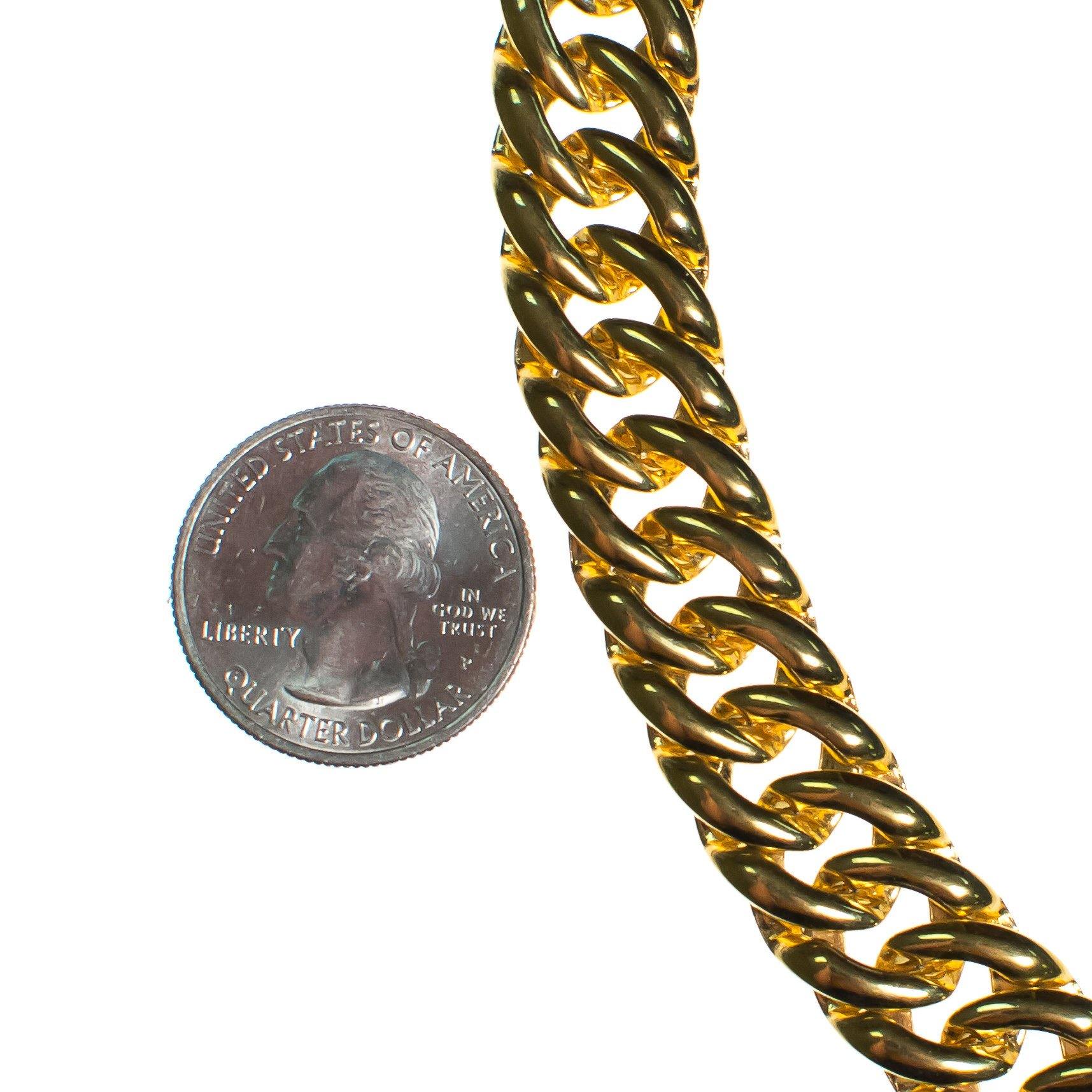 Vintage Classic Gold Link Collar Necklace by 1980s - Vintage Meet Modern Vintage Jewelry - Chicago, Illinois - #oldhollywoodglamour #vintagemeetmodern #designervintage #jewelrybox #antiquejewelry #vintagejewelry