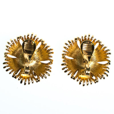 Vintage 1960s Retro Glam Monet Fringed Tassel Design Gold Statement Earrings by Monet - Vintage Meet Modern Vintage Jewelry - Chicago, Illinois - #oldhollywoodglamour #vintagemeetmodern #designervintage #jewelrybox #antiquejewelry #vintagejewelry