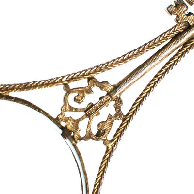 Vintage Huge Florenza Magnify Glass Pendant Statement Necklace by Florezna - Vintage Meet Modern Vintage Jewelry - Chicago, Illinois - #oldhollywoodglamour #vintagemeetmodern #designervintage #jewelrybox #antiquejewelry #vintagejewelry