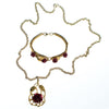 Vintage 1960s Red Rose and Gold Bracelet by 1960s - Vintage Meet Modern Vintage Jewelry - Chicago, Illinois - #oldhollywoodglamour #vintagemeetmodern #designervintage #jewelrybox #antiquejewelry #vintagejewelry