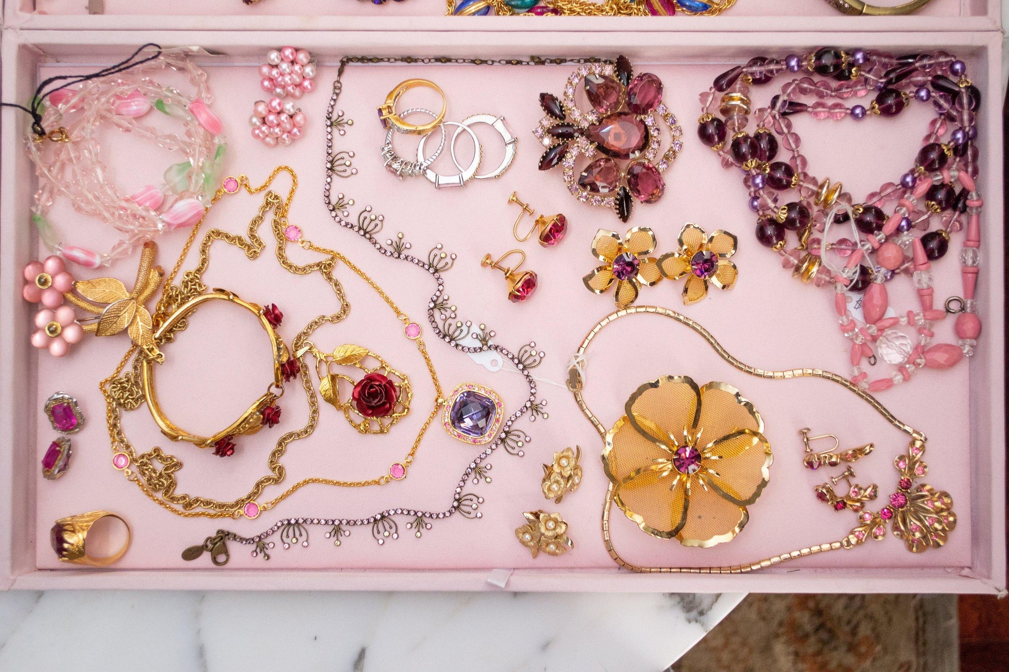 Vintage Purple Rhinestones Brooch, Silver Tone Setting, Brooches and Pins by Mid Century Modern - Vintage Meet Modern Vintage Jewelry - Chicago, Illinois - #oldhollywoodglamour #vintagemeetmodern #designervintage #jewelrybox #antiquejewelry #vintagejewelry