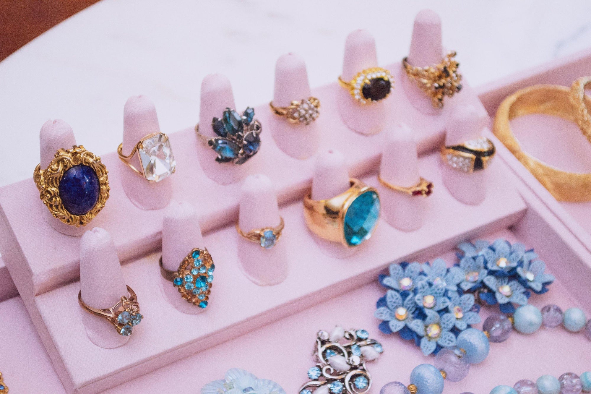 Vintage Huge Chunky Crystal Cocktail Statement Ring by Gold Filled - Vintage Meet Modern Vintage Jewelry - Chicago, Illinois - #oldhollywoodglamour #vintagemeetmodern #designervintage #jewelrybox #antiquejewelry #vintagejewelry