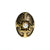 Vintage Gold Fleur de lis Design with Pearl Statement Locket Ring, Adjustable Ring