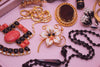 Vintage Czech Art Deco Era Faceted Jet Crystal Necklace by 1920s - Vintage Meet Modern Vintage Jewelry - Chicago, Illinois - #oldhollywoodglamour #vintagemeetmodern #designervintage #jewelrybox #antiquejewelry #vintagejewelry