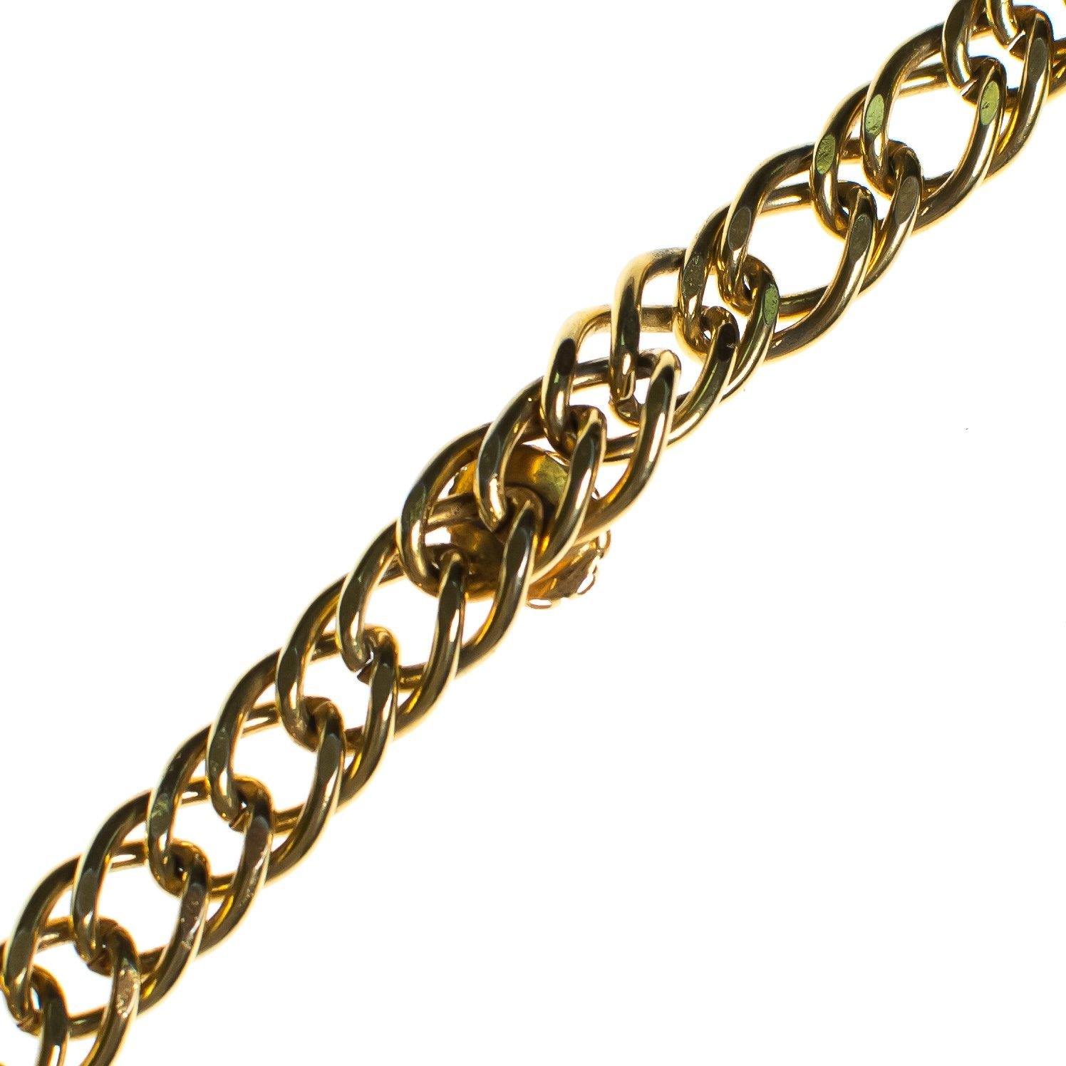 Vintage Gold Chain Bracelet with Pearl Stations by Mid Century Modern - Vintage Meet Modern Vintage Jewelry - Chicago, Illinois - #oldhollywoodglamour #vintagemeetmodern #designervintage #jewelrybox #antiquejewelry #vintagejewelry