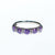 Vintage Ring, Sterling Band, Tanzanite Gemstones, Ring Size 8