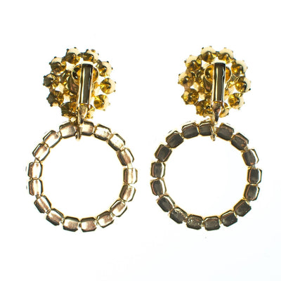 Vintage Retro Milk Glass Doorknocker Statement Earrings by 1950s - Vintage Meet Modern Vintage Jewelry - Chicago, Illinois - #oldhollywoodglamour #vintagemeetmodern #designervintage #jewelrybox #antiquejewelry #vintagejewelry