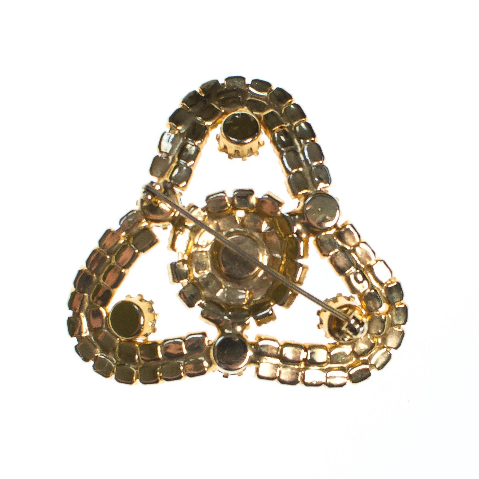 Vintage Retro Baby Blue Rhinestone Brooch by 1950s - Vintage Meet Modern Vintage Jewelry - Chicago, Illinois - #oldhollywoodglamour #vintagemeetmodern #designervintage #jewelrybox #antiquejewelry #vintagejewelry