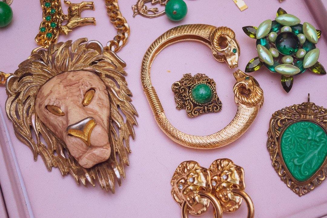 Vintage Huge Razza Lion Statement Necklace by Razza - Vintage Meet Modern Vintage Jewelry - Chicago, Illinois - #oldhollywoodglamour #vintagemeetmodern #designervintage #jewelrybox #antiquejewelry #vintagejewelry