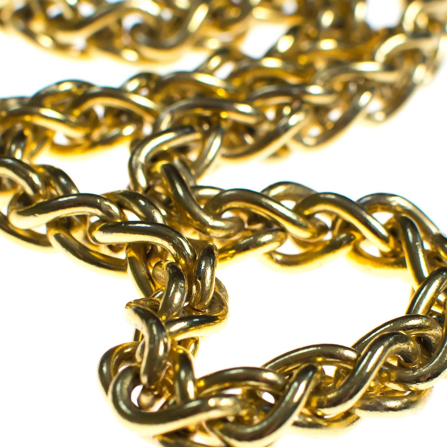 Vintage Christian Dior Classic Gold Chain Necklace by Christian Dior - Vintage Meet Modern Vintage Jewelry - Chicago, Illinois - #oldhollywoodglamour #vintagemeetmodern #designervintage #jewelrybox #antiquejewelry #vintagejewelry