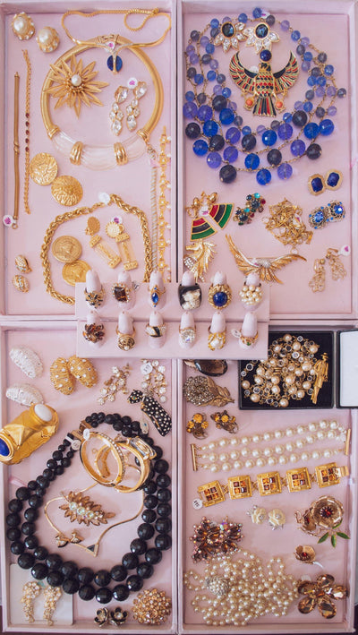 Vintage Retro Diamante Waterfall Statement Earrings by 1980s - Vintage Meet Modern Vintage Jewelry - Chicago, Illinois - #oldhollywoodglamour #vintagemeetmodern #designervintage #jewelrybox #antiquejewelry #vintagejewelry