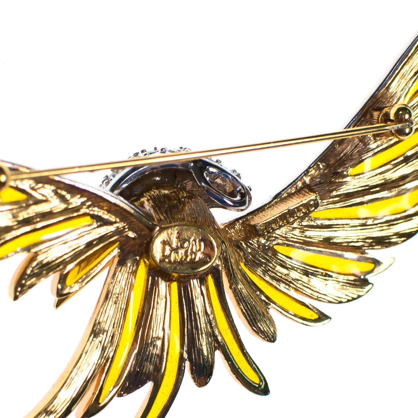 Vintage Joan Rivers Gold Rising Phoenix Brooch by Joan Rivers - Vintage Meet Modern Vintage Jewelry - Chicago, Illinois - #oldhollywoodglamour #vintagemeetmodern #designervintage #jewelrybox #antiquejewelry #vintagejewelry