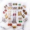 Vintage Silver Cable Doorknocker Earrings with Diamante Rhinestones by 1960s - Vintage Meet Modern Vintage Jewelry - Chicago, Illinois - #oldhollywoodglamour #vintagemeetmodern #designervintage #jewelrybox #antiquejewelry #vintagejewelry