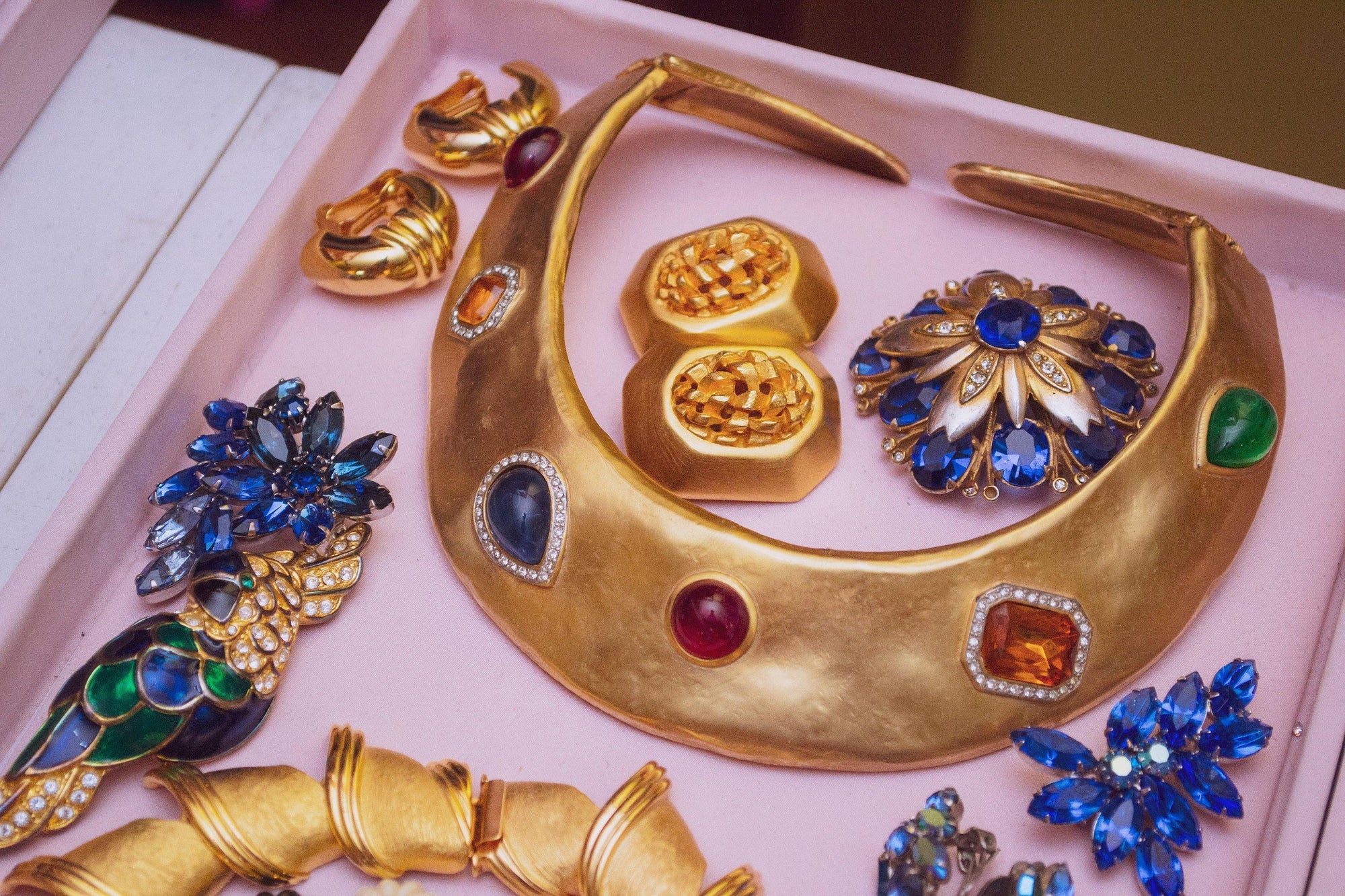 Vintage 1980s Clara Studio Brushed Gold Tone Nugget Statement Earrings by Clara - Vintage Meet Modern Vintage Jewelry - Chicago, Illinois - #oldhollywoodglamour #vintagemeetmodern #designervintage #jewelrybox #antiquejewelry #vintagejewelry