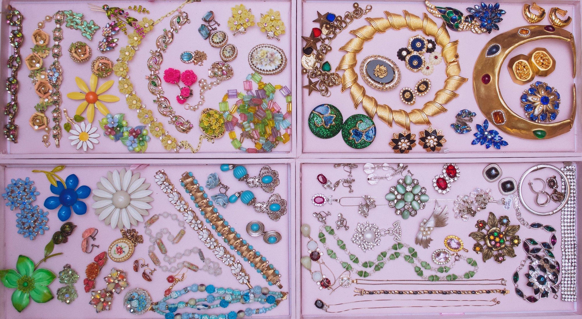 Vintage Ruby and CZ Pendant Necklace Set in Sterling Silver by 1980s - Vintage Meet Modern Vintage Jewelry - Chicago, Illinois - #oldhollywoodglamour #vintagemeetmodern #designervintage #jewelrybox #antiquejewelry #vintagejewelry