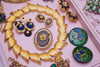 Vintage 1980s Ellen Kiam Heavy Brushed Gold Tone Wide Link Statement Necklace by Ellen Kiam - Vintage Meet Modern Vintage Jewelry - Chicago, Illinois - #oldhollywoodglamour #vintagemeetmodern #designervintage #jewelrybox #antiquejewelry #vintagejewelry