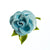 Vintage Blue Flower Enamel Brooch, Green Porcelain Leaves, Brooches and Pins