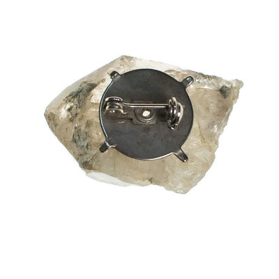 Vintage Natural Quartz Nugget Brooch by Quartz - Vintage Meet Modern Vintage Jewelry - Chicago, Illinois - #oldhollywoodglamour #vintagemeetmodern #designervintage #jewelrybox #antiquejewelry #vintagejewelry