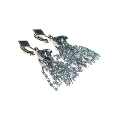 Vintage Sarah Coventry Silver Tassel Earrings by Sarah Coventry - Vintage Meet Modern Vintage Jewelry - Chicago, Illinois - #oldhollywoodglamour #vintagemeetmodern #designervintage #jewelrybox #antiquejewelry #vintagejewelry