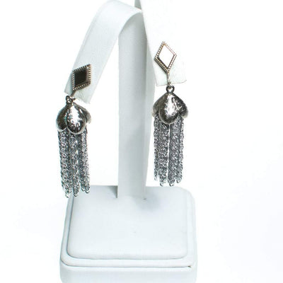 Vintage Sarah Coventry Silver Tassel Earrings by Sarah Coventry - Vintage Meet Modern Vintage Jewelry - Chicago, Illinois - #oldhollywoodglamour #vintagemeetmodern #designervintage #jewelrybox #antiquejewelry #vintagejewelry