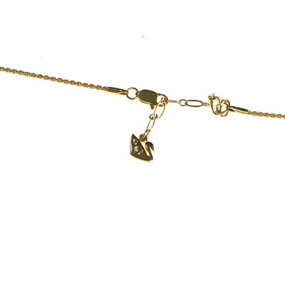 Vintage Swarovski Gold Shell Pendant Necklace by Swarovski - Vintage Meet Modern Vintage Jewelry - Chicago, Illinois - #oldhollywoodglamour #vintagemeetmodern #designervintage #jewelrybox #antiquejewelry #vintagejewelry