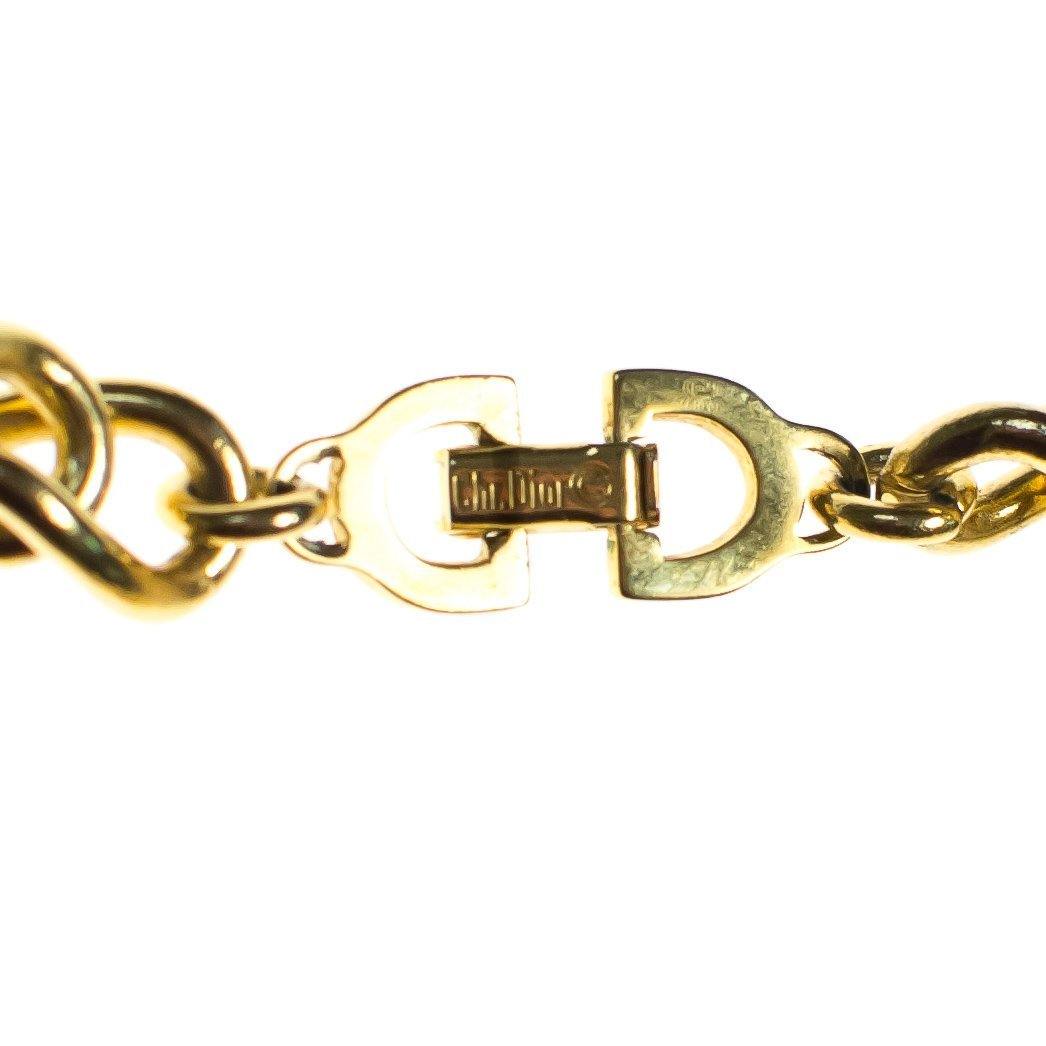 Vintage Christian Dior Classic Gold Chain Necklace by Christian Dior - Vintage Meet Modern Vintage Jewelry - Chicago, Illinois - #oldhollywoodglamour #vintagemeetmodern #designervintage #jewelrybox #antiquejewelry #vintagejewelry