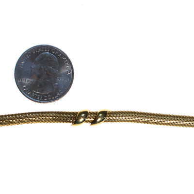 Vintage Christian Dior Bracelet, Gold Tone, Spring Ring Clasp by Christian Dior - Vintage Meet Modern Vintage Jewelry - Chicago, Illinois - #oldhollywoodglamour #vintagemeetmodern #designervintage #jewelrybox #antiquejewelry #vintagejewelry