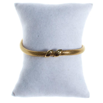 Vintage Christian Dior Bracelet, Gold Tone, Spring Ring Clasp by Christian Dior - Vintage Meet Modern Vintage Jewelry - Chicago, Illinois - #oldhollywoodglamour #vintagemeetmodern #designervintage #jewelrybox #antiquejewelry #vintagejewelry