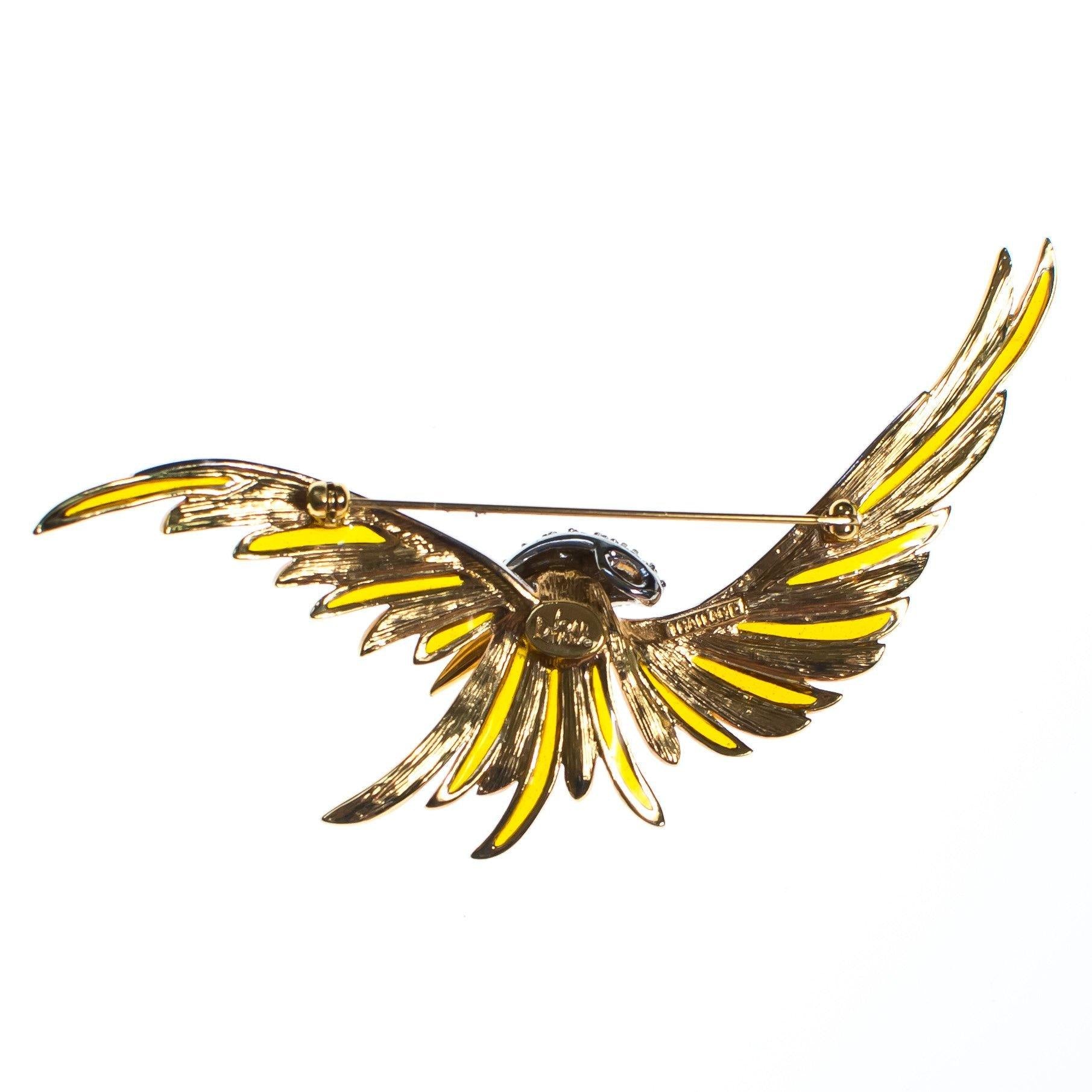 Vintage Joan Rivers Gold Rising Phoenix Brooch by Joan Rivers - Vintage Meet Modern Vintage Jewelry - Chicago, Illinois - #oldhollywoodglamour #vintagemeetmodern #designervintage #jewelrybox #antiquejewelry #vintagejewelry