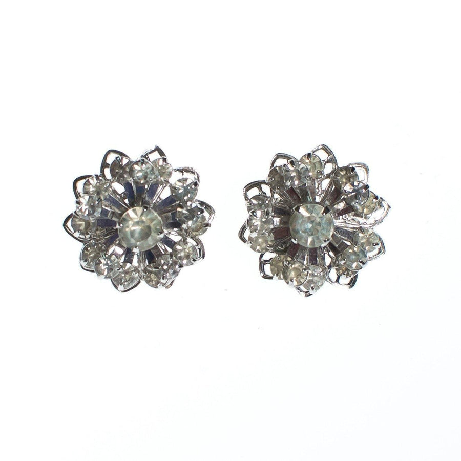 Vintage Sarah Coventry Petite Diamante Rhinestone Earrings by Sarah Coventry - Vintage Meet Modern Vintage Jewelry - Chicago, Illinois - #oldhollywoodglamour #vintagemeetmodern #designervintage #jewelrybox #antiquejewelry #vintagejewelry