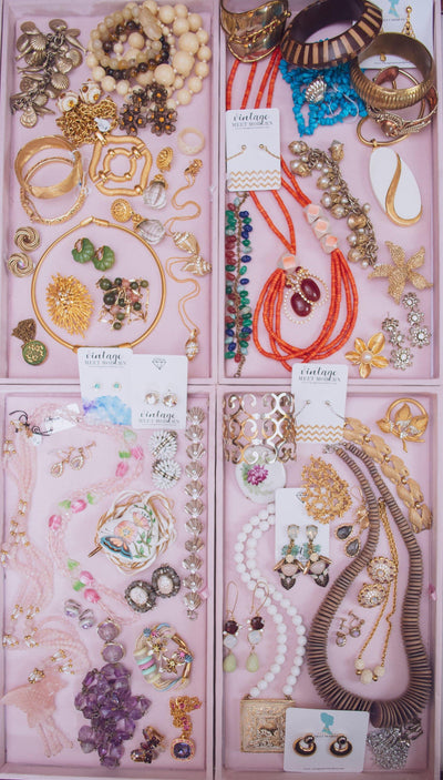 Vintage Crown Trifari Modernist Statement Pendant Necklace by Crown Trifari - Vintage Meet Modern Vintage Jewelry - Chicago, Illinois - #oldhollywoodglamour #vintagemeetmodern #designervintage #jewelrybox #antiquejewelry #vintagejewelry
