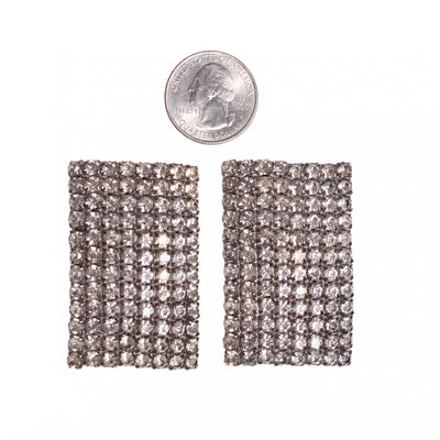 Vintage Art Deco Shoe Clips with Rhodium Plating by Art Deco - Vintage Meet Modern Vintage Jewelry - Chicago, Illinois - #oldhollywoodglamour #vintagemeetmodern #designervintage #jewelrybox #antiquejewelry #vintagejewelry