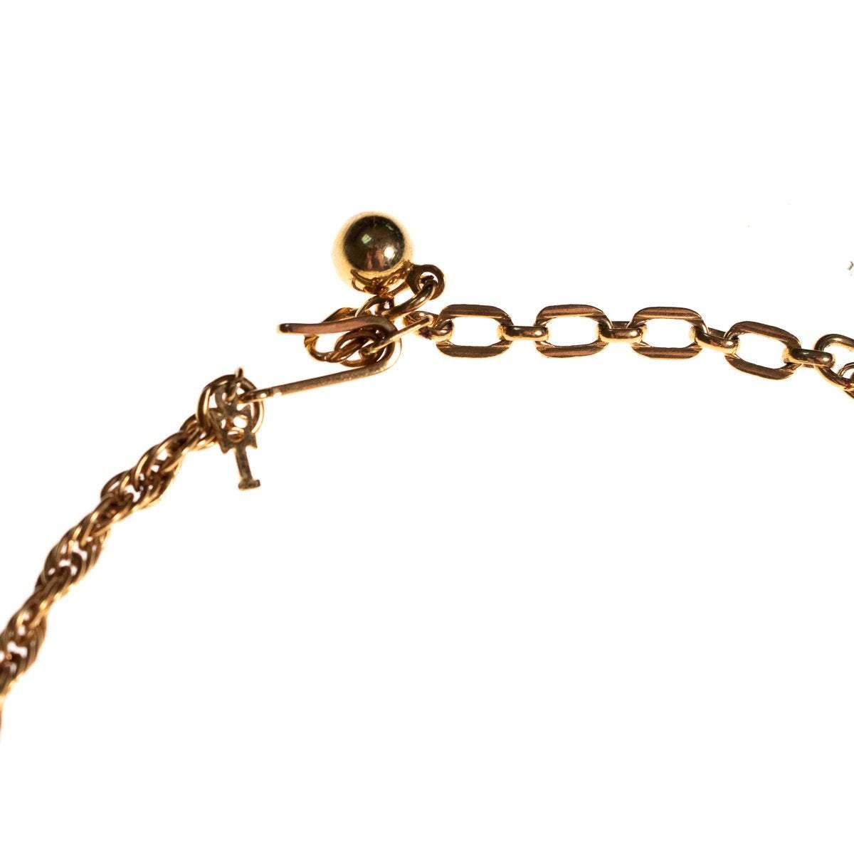 Vintage 1960s Crown Trifari Bamboo Necklace by Crown Trifari - Vintage Meet Modern Vintage Jewelry - Chicago, Illinois - #oldhollywoodglamour #vintagemeetmodern #designervintage #jewelrybox #antiquejewelry #vintagejewelry