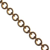 Vintage Crown Trifari Gold Textured Bracelet with Round Links by Crown Trifari - Vintage Meet Modern Vintage Jewelry - Chicago, Illinois - #oldhollywoodglamour #vintagemeetmodern #designervintage #jewelrybox #antiquejewelry #vintagejewelry