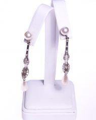 Vintage Art Deco Style Marvella Pearl and Diamante Teardrop Earrings by Marvella - Vintage Meet Modern Vintage Jewelry - Chicago, Illinois - #oldhollywoodglamour #vintagemeetmodern #designervintage #jewelrybox #antiquejewelry #vintagejewelry