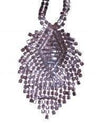 Vintage 1970s Art Deco Inspired Rhinestone Fringe Necklace by 1970s - Vintage Meet Modern Vintage Jewelry - Chicago, Illinois - #oldhollywoodglamour #vintagemeetmodern #designervintage #jewelrybox #antiquejewelry #vintagejewelry