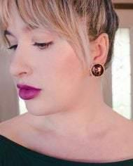 Vintage Florenza Earrings with Red Multi-Color Enamel Detailing by Florenza - Vintage Meet Modern Vintage Jewelry - Chicago, Illinois - #oldhollywoodglamour #vintagemeetmodern #designervintage #jewelrybox #antiquejewelry #vintagejewelry