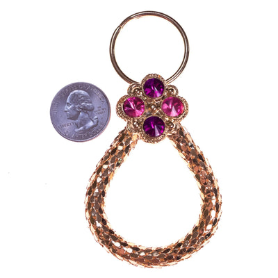 Vintage Whiting and Davis Bejeweled Keychain by Whiting and Davis - Vintage Meet Modern Vintage Jewelry - Chicago, Illinois - #oldhollywoodglamour #vintagemeetmodern #designervintage #jewelrybox #antiquejewelry #vintagejewelry